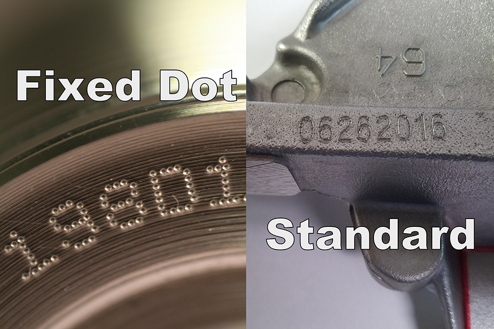 Fixed DOt vs Standard Dot-Peen